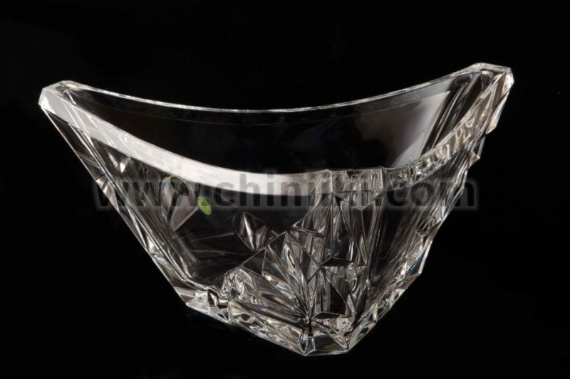 Триъгълна кристална купичка за ядки 12.5 см, Bohemia Crystal