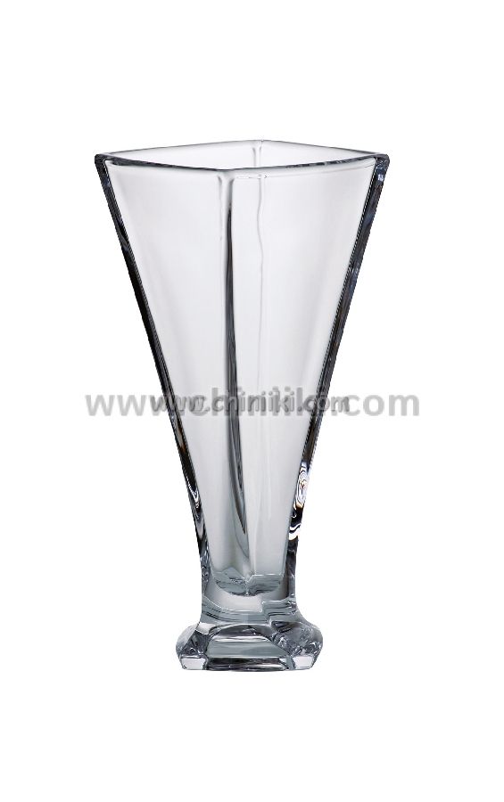 Куадро ваза за цветя 28 см, Bohemia Crystalite
