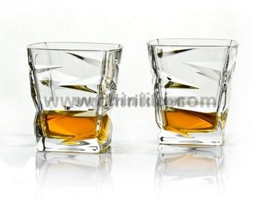 Zig Zag кристални чаши за уиски 6 броя, Bohemia Crystal