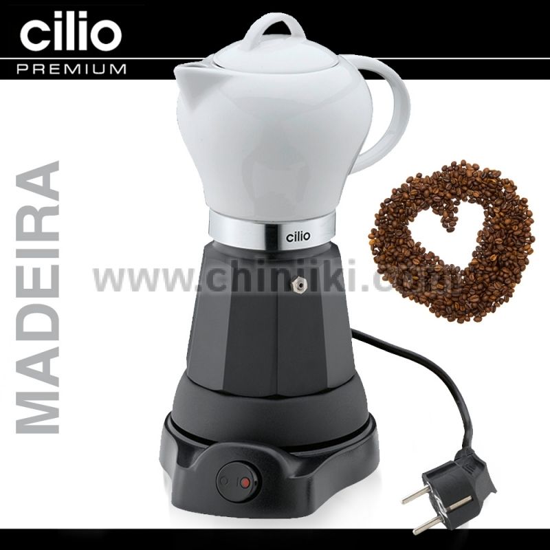 Електрическа кафеварка за еспресо кафе с порцеланова кана MADEIRA, Cilio Германия