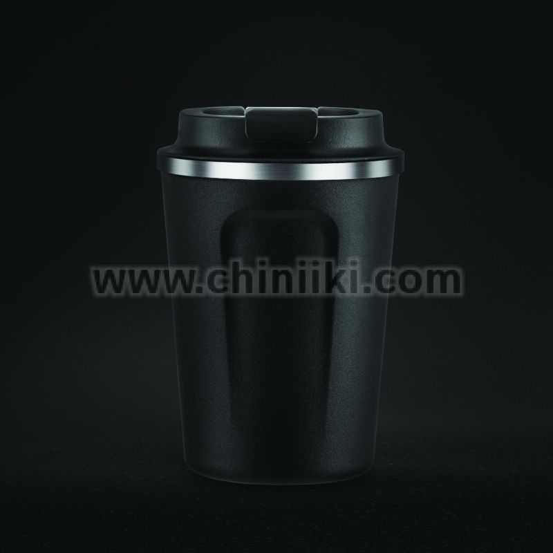 Двустенна термо чаша с вакуумна изолация 380 мл Cafe Compact черен цвят, ASOBU Канада