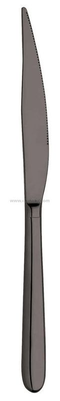 Черен нож за основно ястие - 6 броя, Novecento Titanium, Inoxriv Италия