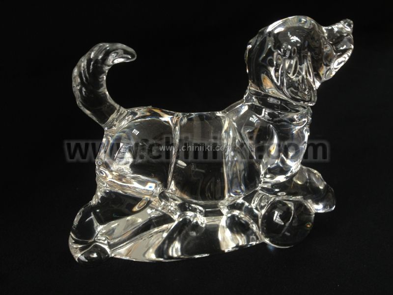 Декоративно кристално куче 13.6 см, Bohemia Crystal Чехия