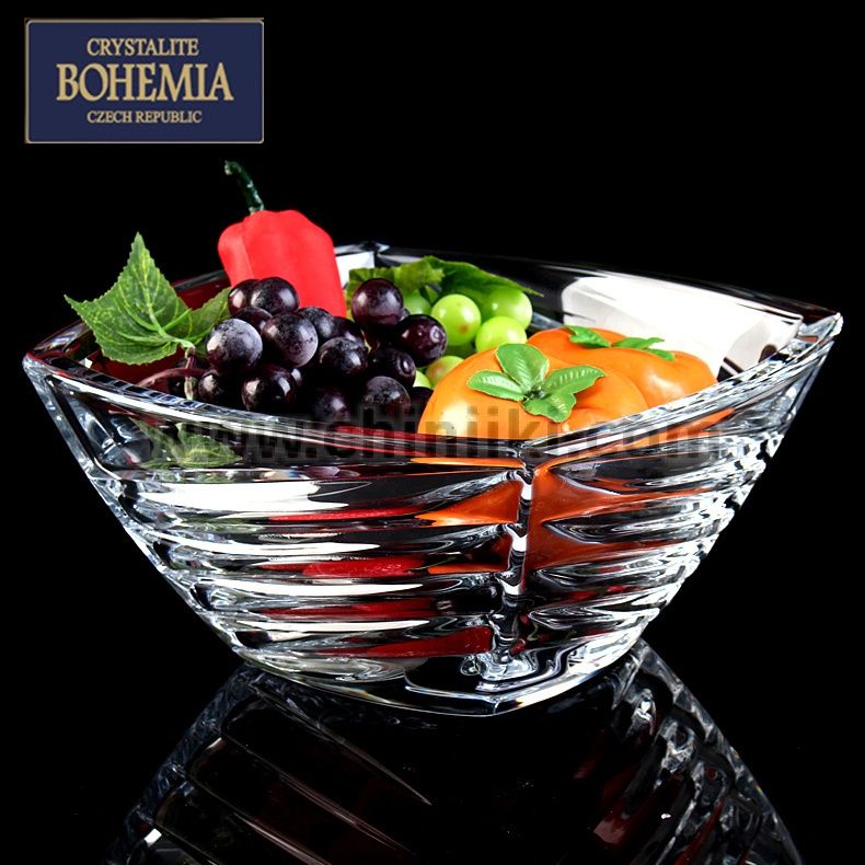 FACET купа - фруктиера 33 см, Bohemia Crystalite