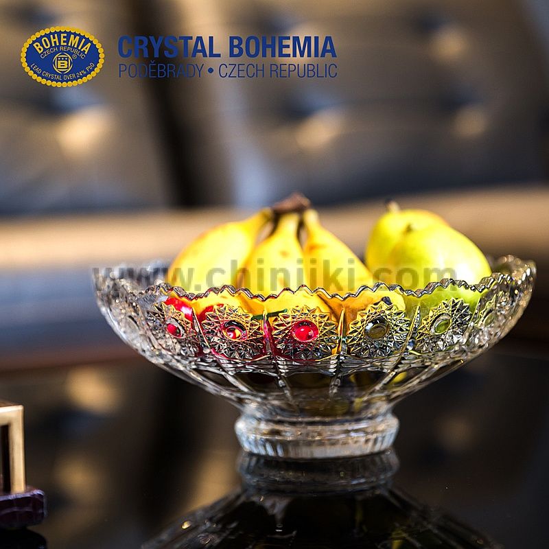 Кристална купa / фруктиера 25 см, Bohemia Crystal Чехия