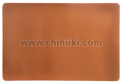 Кожена подложка за хранене, кафяв/оранжев цвят, 45 x 30 см, 6 броя