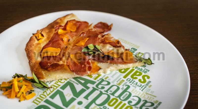 Ронда кръгло плитко плато за пица 33 см с декор, Bormioli Rocco Италия