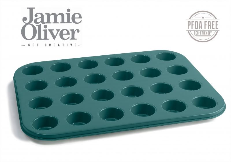 Форма за 24 броя мъфини 35 x 27 см, цвят атлантическо зелено, Jamie Oliver