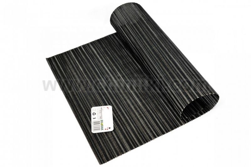 Правоъгълна подложка за хранене 45 x 30 см PVC, цвят черно с бяло