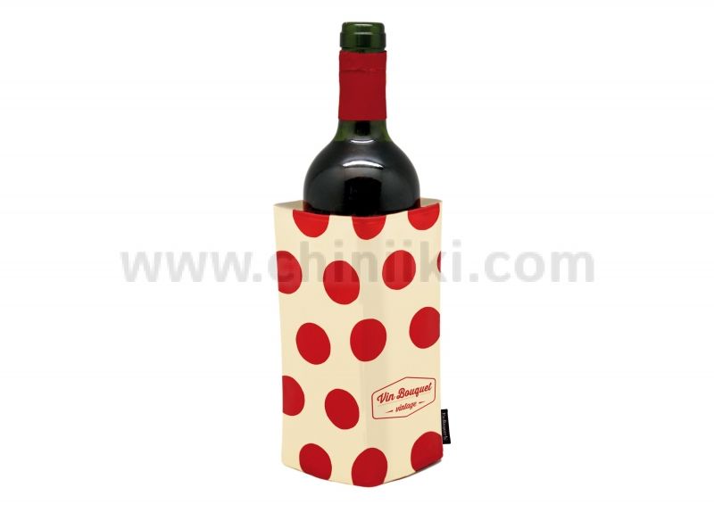Охладител с гел за бутилки, бежов цвят VINTAGE, Vin Bouquet Испания