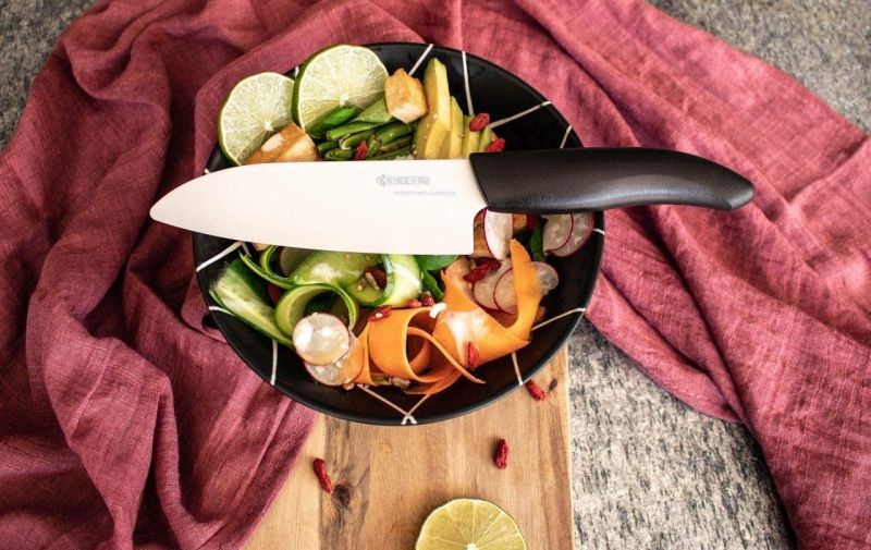 KYOCERA Нож за готвене BIO - бяло острие/черна дръжка - 14 см