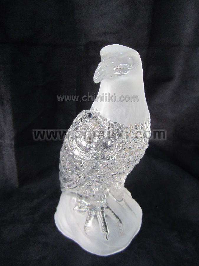 Кристален орел сатен бобониера 2 части 25 см, Bohemia Crystal