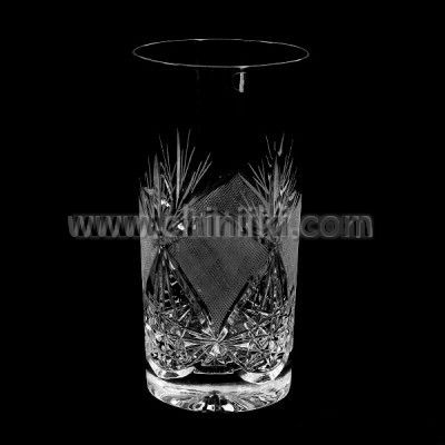 Виолета кристални чаши за вода 320 мл, Zawiercie Crystal