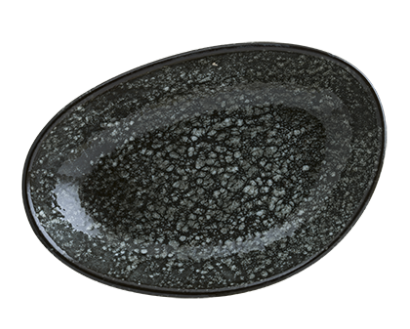 Cosmos Black порцеланова чиния 15 х 8.5 см, Bonna Турция