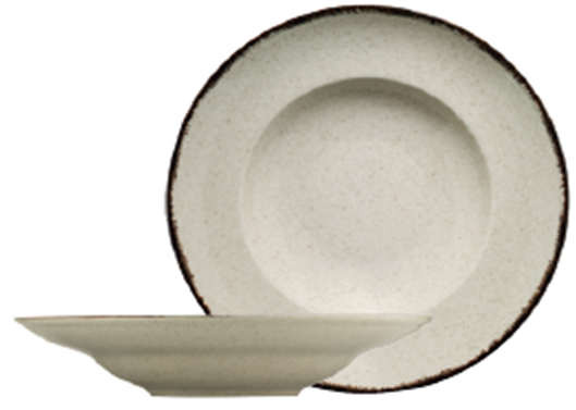 Порцеланова чиния за паста 27 см PEARL COLORX, бежов цвят, KUTAHYA Турция