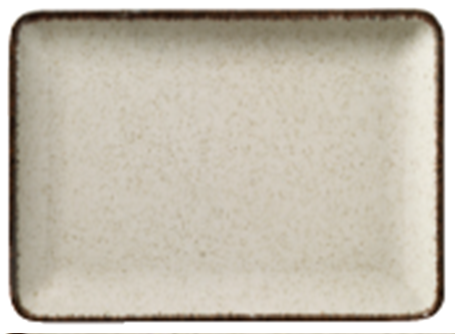 Порцеланово правоъгълно плато 23 x 17 см PEARL TAN, бежов цвят, KUTAHYA Турция