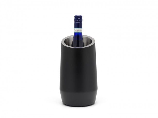 Двустенен стоманен охладител за бутилки, черен цвят, LEOPOLD VIENNA Нидерландия