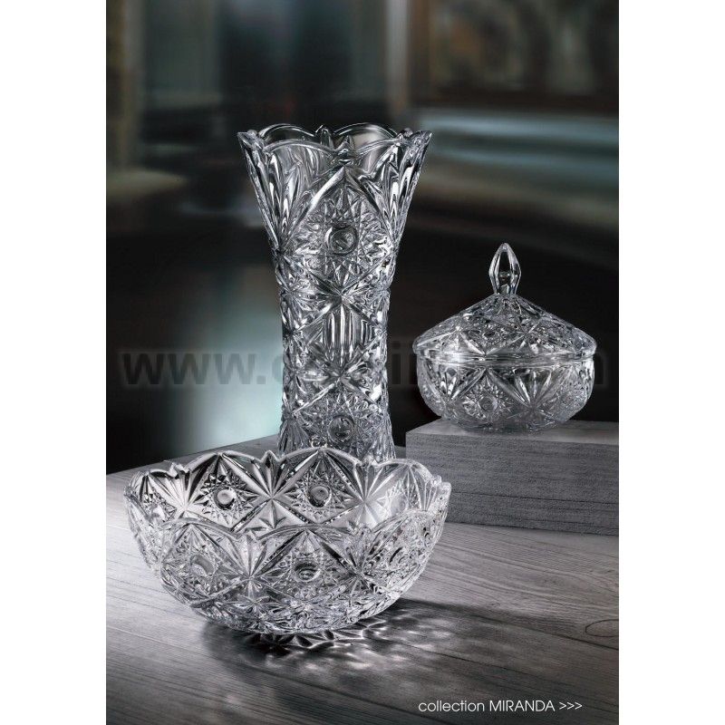MIRANDA  ваза за цветя 25 см, Bohemia Crystalite