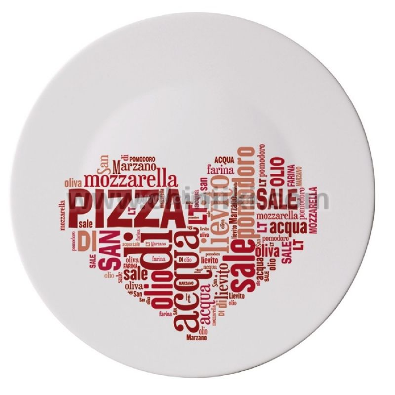 Ронда кръгло плитко плато за пица 33 см с декор, Bormioli Rocco Италия