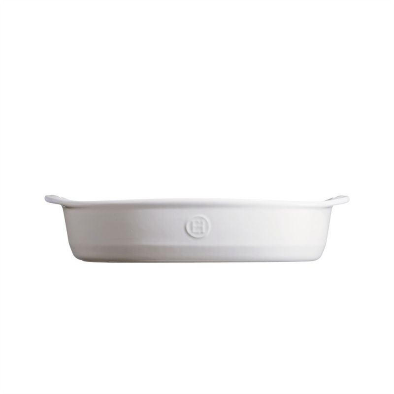 Керамична овална форма за печене 35 х 22,5 см, OVAL OVEN DISH, цвят бял, EMILE HENRY Франция