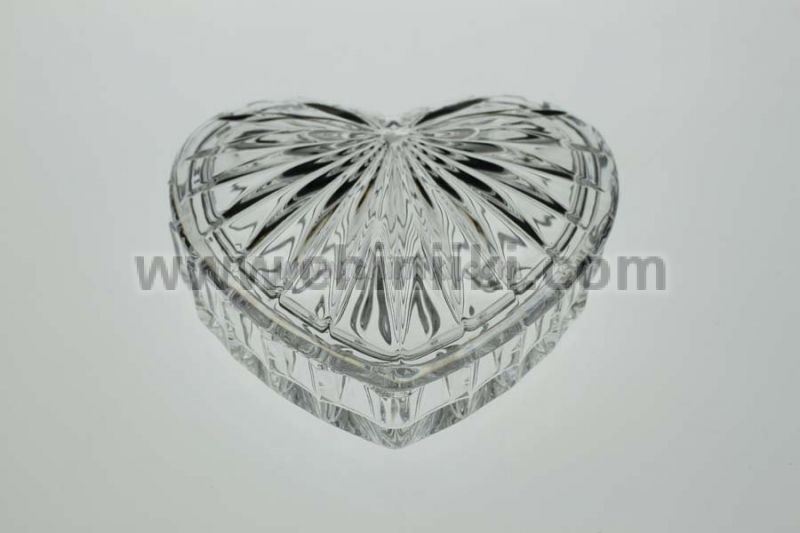 Кристална бижутерка Сърце 11 см, Bohemia Crystal