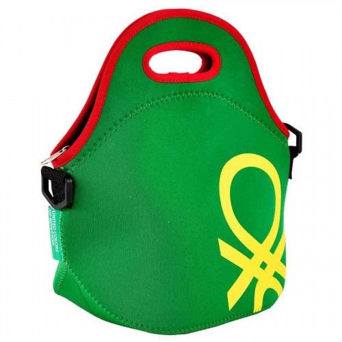 Неопренова чанта за обяд, зелен цвят, United Colors Of Benetton