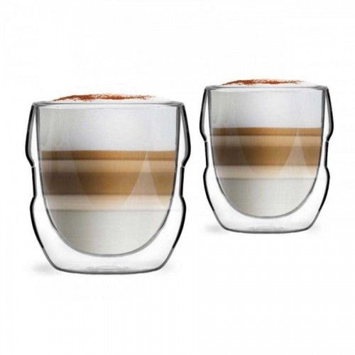Двустенни чаши за чай / лате 250 мл STEFRICO, 2 броя, Vialli Design Полша