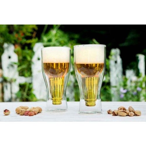 Двустенна чаша за бира 350 мл AMO, Vialli Design Полша