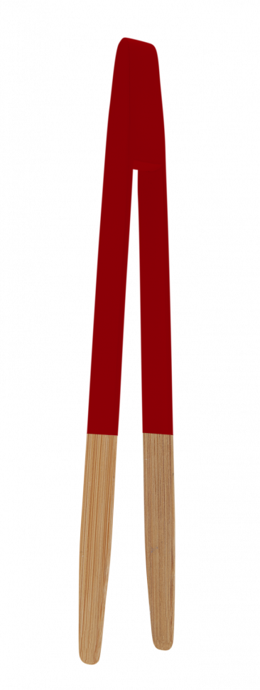 Бамбукова щипка 24 см, червена цвят, PEBBLY Франция