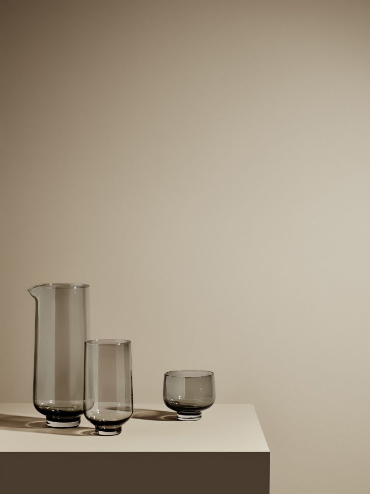 Комплект от 2 броя чаши 400 мл FLOW, цвят опушено сиво (Smoke), BLOMUS Германия