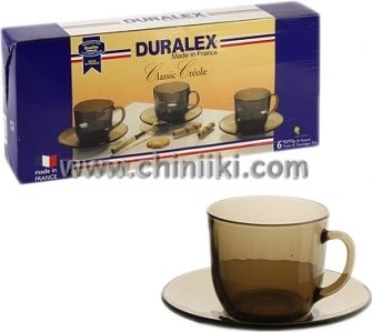 Сервиз за чай Креол 220 мл 12 части, Duralex Франция