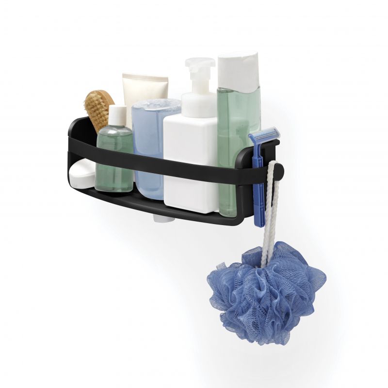 Рафт за баня с вакуумно закрепване FLEX GEL-LOCK, черен цвят, UMBRA Канада