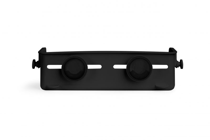 Ъглов стенен органайзер за баня FLEX GEL-LOCK, черен цвят, UMBRA Канада