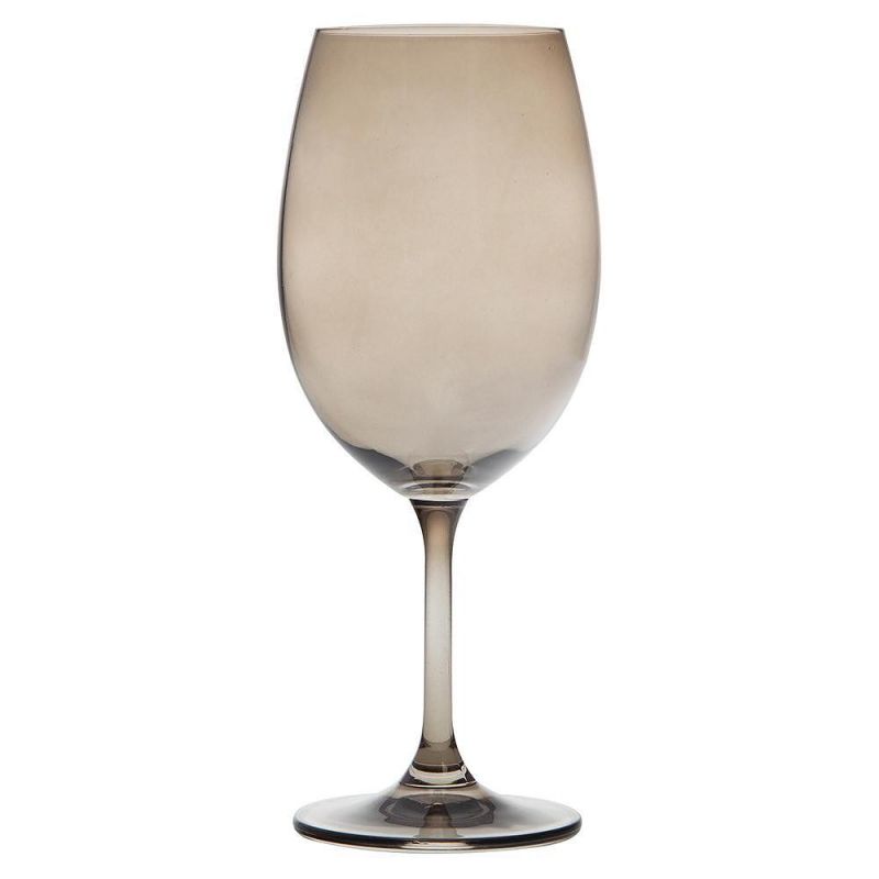 SYLVIA SMOKE чаши за бяло вино 250 мл, 6 броя, сив цвят, Bohemia Crystalite