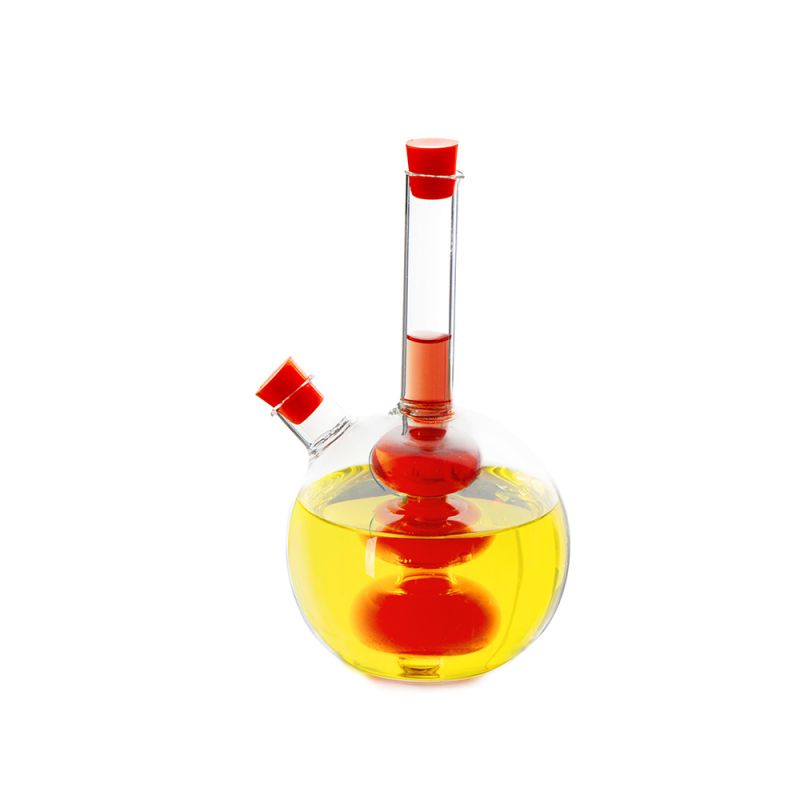 Комбиниран оливерник за олио и оцет 2in1, оранжеви тапи, Luigi Ferrero