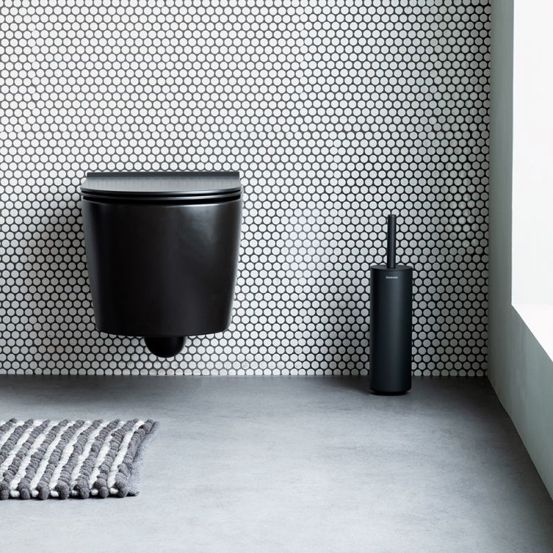 Четка за тоалетна със стойка MindSet Mineral Infinite Grey, Brabantia Холандия
