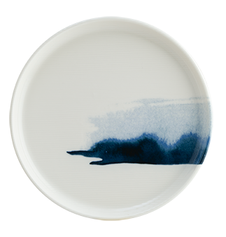Порцеланова чиния с борд 16 см BLUE WAVE, Bonna Турция