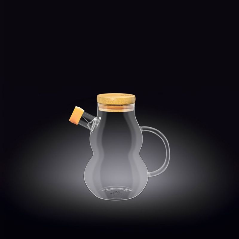 Стъклена бутилка за олио или зехтин 450 мл, WILMAX Англия