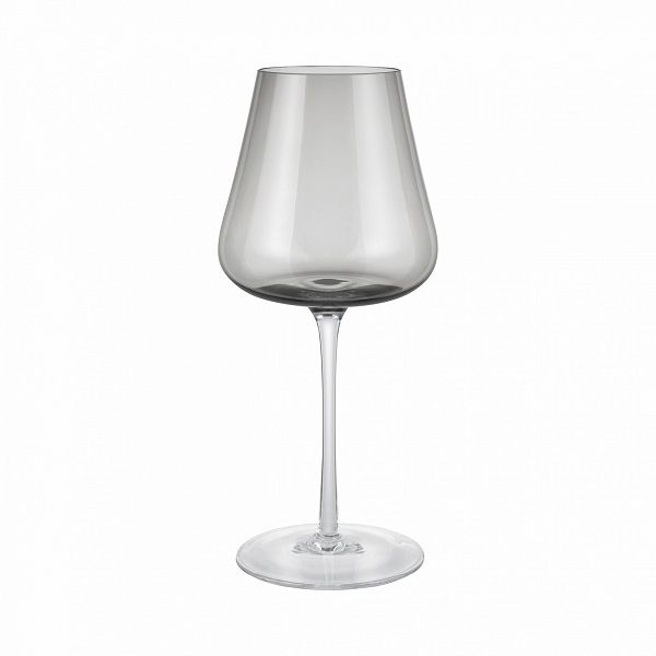 Стъклени чаши за вино 400 мл BELO - 2 броя, цвят опушено сиво (Smoke), BLOMUS Германия