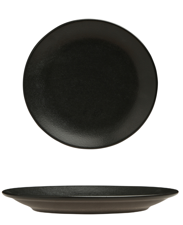 Порцеланова чиния 28 см, черен цвят, Porland Турция