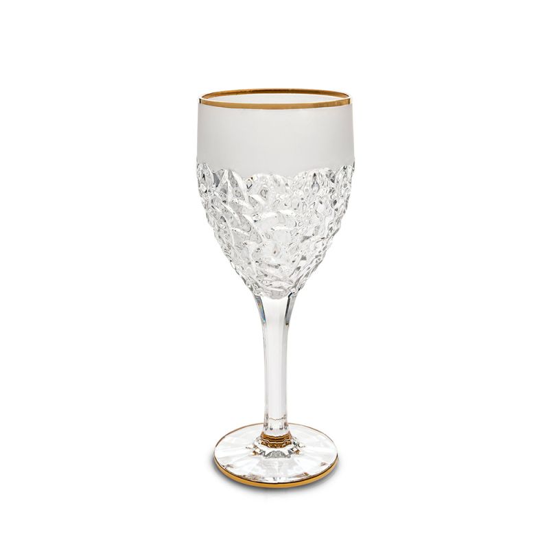 Nicolette Gold Matt кристални чаши за вино 320 мл, 6 броя, Bohemia Crystal
