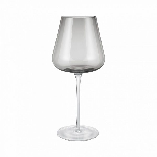 Стъклени чаши за вино 600 мл BELO - 2 броя, цвят опушено сиво (Smoke), BLOMUS Германия