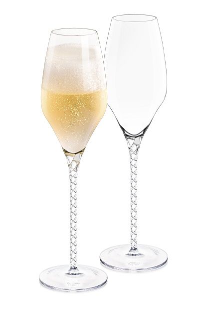 JULIA чаши за бяло вино / шампанско 300 мл CRISTALLINE - 2 броя,  WILMAX Англия