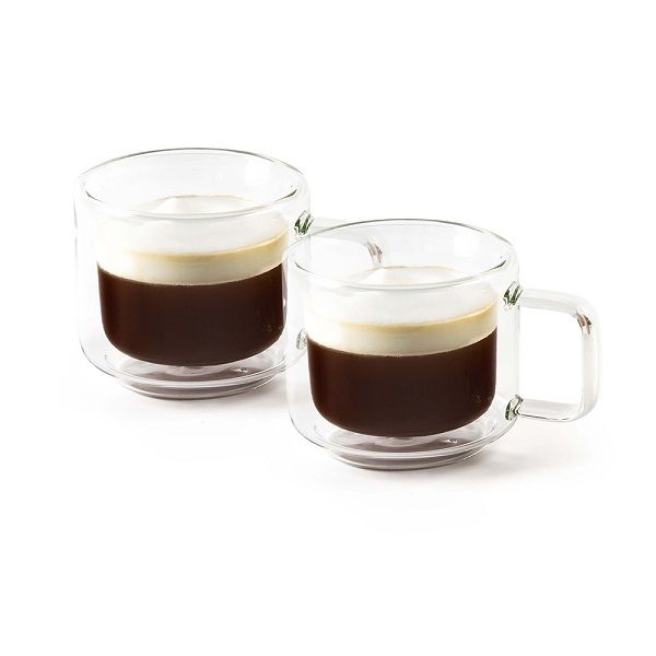 Двустенни чаши за кафе или чай 200 мл Coffeina - 2 броя, Luigi Ferrero