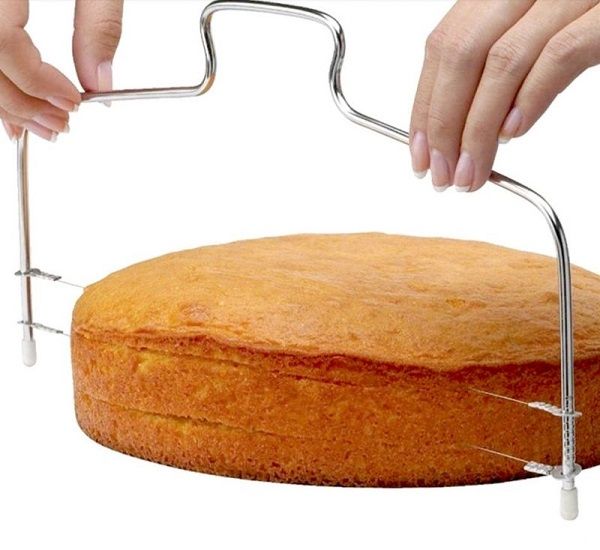 Нож за торта и блатове с 2 струни 32 см