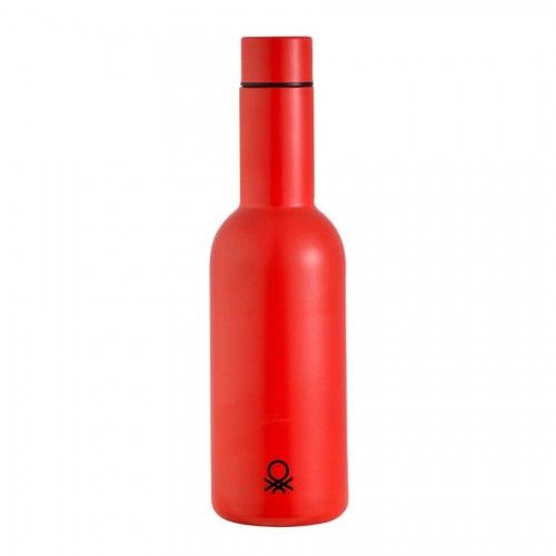 Стоманена термобутилка за вода 550 мл, червен цвят, United Colors Of Benetton