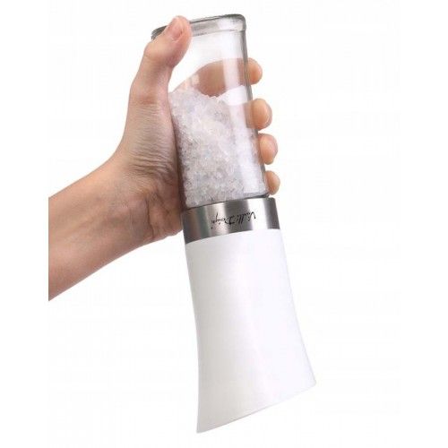 Електрическа мелничка за сол или пипер LIVIO, бял цвят, Vialli Design Полша