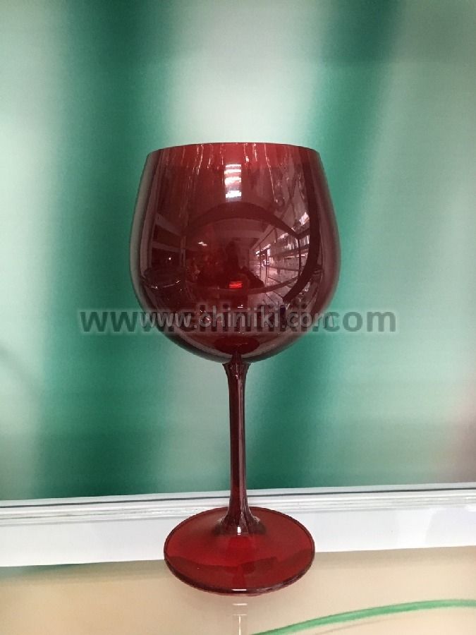 Гастро червени чаши балон за вино 570 мл - 6 броя, Bohemia Crystalite
