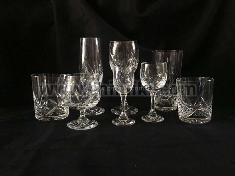 Теодора кристални чаши за ракия на столче 75 мл - 6 броя, Zawiercie Crystal