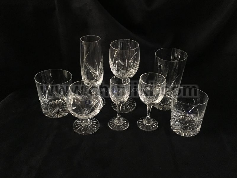 Теодора кристални чаши за ракия на столче 75 мл - 6 броя, Zawiercie Crystal